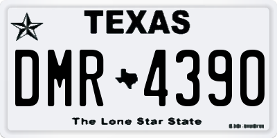 TX license plate DMR4390