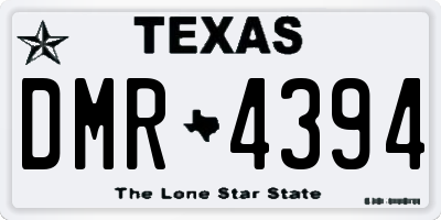 TX license plate DMR4394