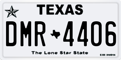 TX license plate DMR4406