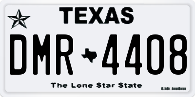 TX license plate DMR4408