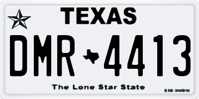 TX license plate DMR4413