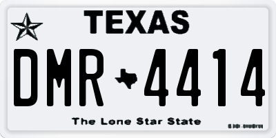 TX license plate DMR4414