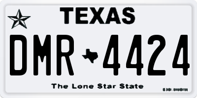 TX license plate DMR4424
