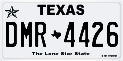 TX license plate DMR4426