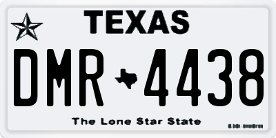 TX license plate DMR4438