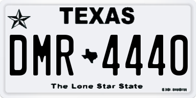 TX license plate DMR4440