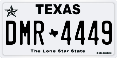 TX license plate DMR4449