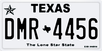 TX license plate DMR4456