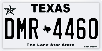 TX license plate DMR4460