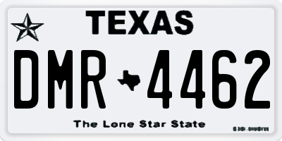TX license plate DMR4462