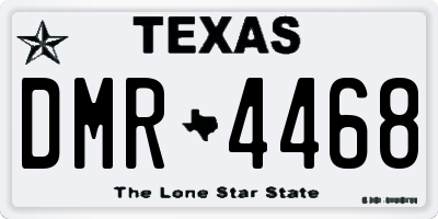 TX license plate DMR4468