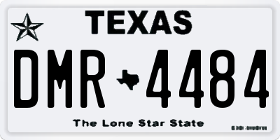 TX license plate DMR4484