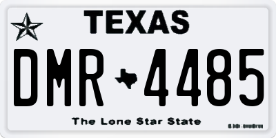 TX license plate DMR4485