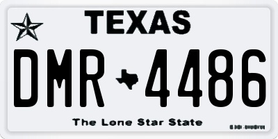 TX license plate DMR4486