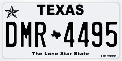 TX license plate DMR4495
