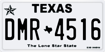 TX license plate DMR4516
