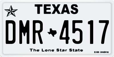TX license plate DMR4517