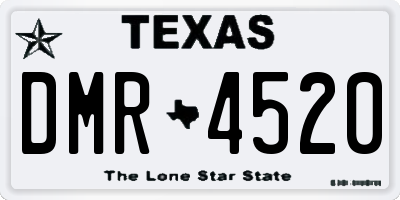 TX license plate DMR4520