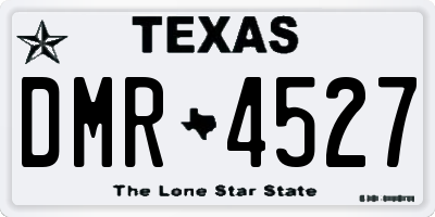 TX license plate DMR4527