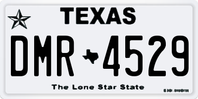 TX license plate DMR4529