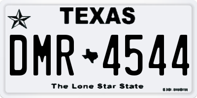 TX license plate DMR4544