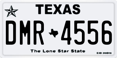 TX license plate DMR4556