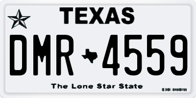 TX license plate DMR4559