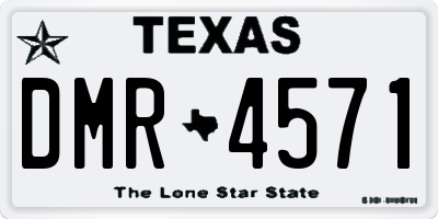 TX license plate DMR4571