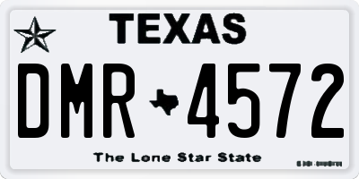 TX license plate DMR4572