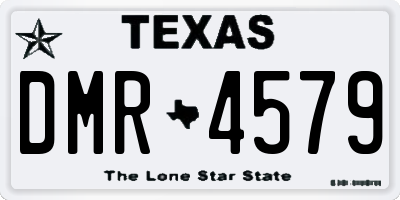 TX license plate DMR4579
