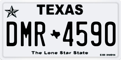 TX license plate DMR4590