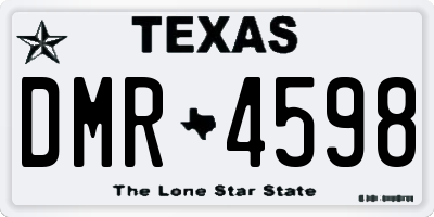 TX license plate DMR4598