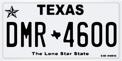 TX license plate DMR4600