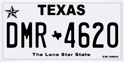 TX license plate DMR4620