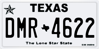 TX license plate DMR4622