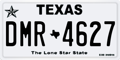 TX license plate DMR4627