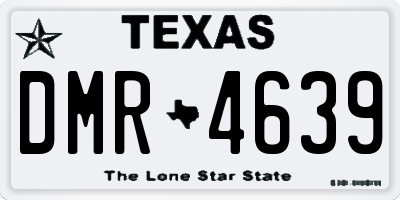 TX license plate DMR4639