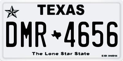 TX license plate DMR4656