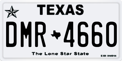 TX license plate DMR4660