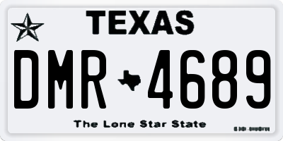 TX license plate DMR4689