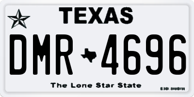 TX license plate DMR4696