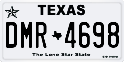TX license plate DMR4698