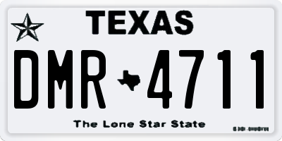 TX license plate DMR4711