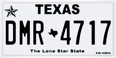 TX license plate DMR4717