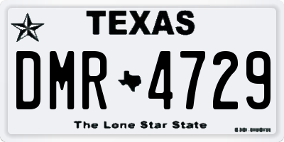 TX license plate DMR4729
