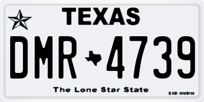 TX license plate DMR4739