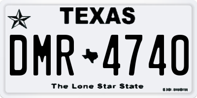 TX license plate DMR4740