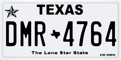 TX license plate DMR4764