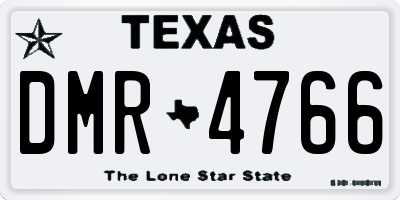 TX license plate DMR4766