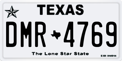 TX license plate DMR4769